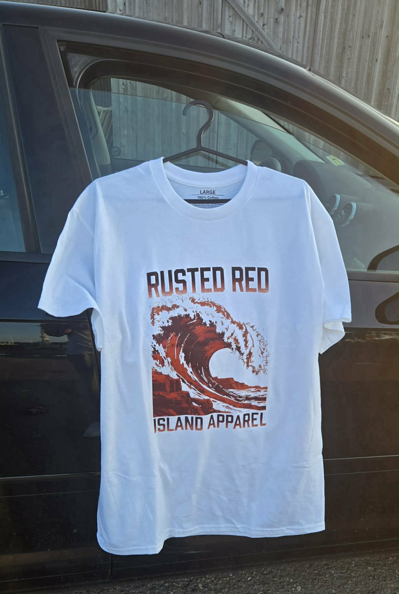 Rusted Red Wave Tee