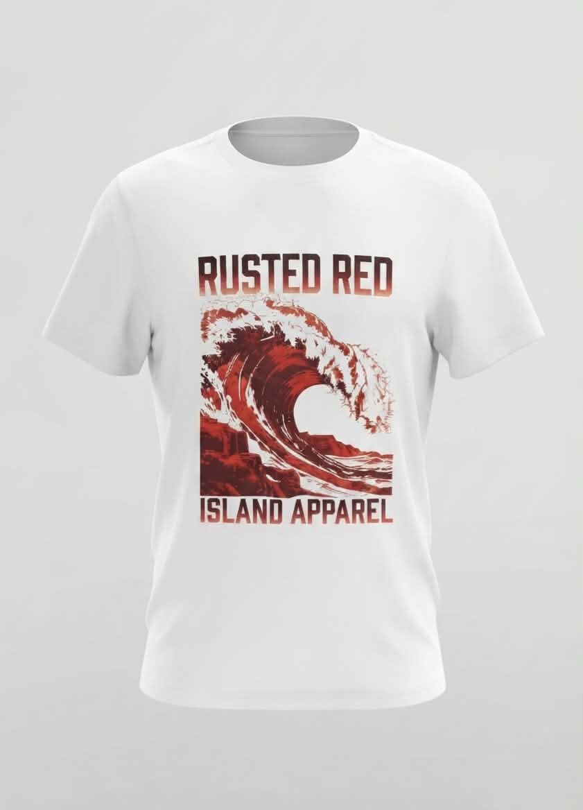 Rusted Red Wave Tee